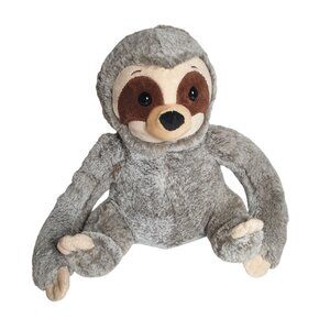 Fiesta Mello Fellows Sloth Plush Toy 10" Gray Brown Soft Cuddly Stuffed Animal